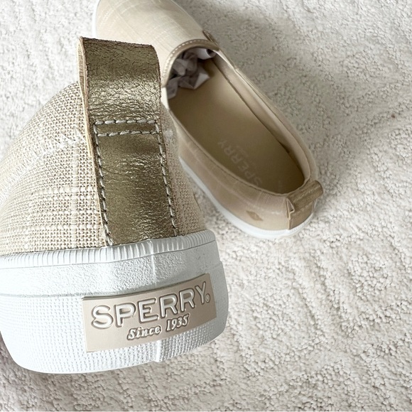 NWT Sperry Women’s Creat Twin Gore Ivory Slip Ons - 7.5 - Picture 14 of 16